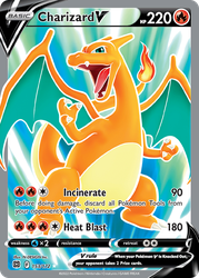 Charizard V (Full Art) — SWSH09: Brilliant Stars #153/172