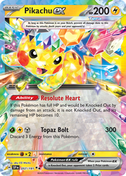 Pikachu ex — SV08: Surging Sparks #057/191