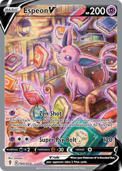 Espeon V (Alternate Full Art) — SWSH07: Evolving Skies #180/203