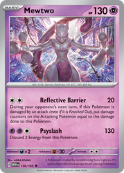 Mewtwo — SV: Scarlet & Violet 151 #150/165