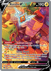 Rotom V (Alternate Full Art) — SWSH11: Lost Origin #177/196