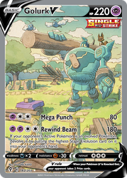 Golurk V (Alternate Full Art) — SWSH07: Evolving Skies #182/203