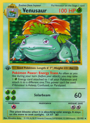 Venusaur — Base Set #015/102