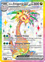 Alolan Exeggutor ex — SV08: Surging Sparks #225/191