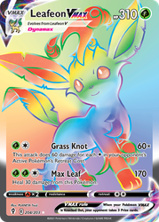 Leafeon VMAX (Secret) — SWSH07: Evolving Skies #204/203