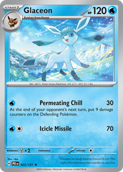 Glaceon (Master Ball Pattern) — SV: Prismatic Evolutions #025/131
