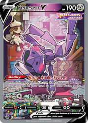 Genesect V (Alternate Full Art) — SWSH08: Fusion Strike #255/264