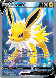 Jolteon V (Full Art) — SWSH07: Evolving Skies #177/203