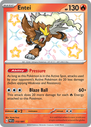 Entei — SV: Paldean Fates #112/091