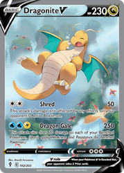 Dragonite V (Alternate Full Art) — SWSH07: Evolving Skies #192/203