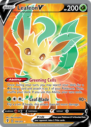 Leafeon V (Full Art) — SWSH07: Evolving Skies #166/203