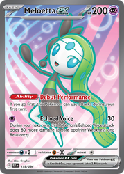 Meloetta ex — SV: Black Bolt #159/086