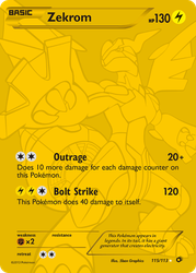 Zekrom (115 Full Art Secret Rare) — Legendary Treasures #115/113