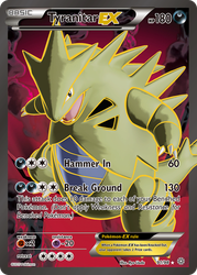 Tyranitar EX (91 Full Art) — XY - Ancient Origins #91/98