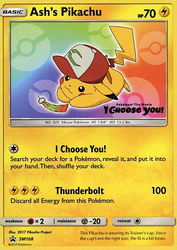 Ash's Pikachu — SM Promos #SM108