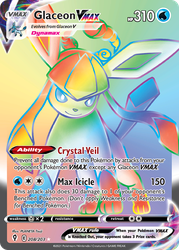 Glaceon VMAX (Secret) — SWSH07: Evolving Skies #208/203