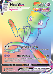 Mew VMAX (Secret) — SWSH08: Fusion Strike #268/264