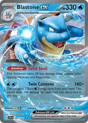 Blastoise ex — SV07: Stellar Crown #030/142