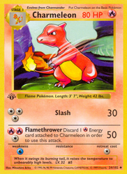 Charmeleon — Base Set (Shadowless) #024/102