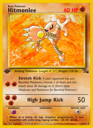 Hitmonlee (22) — Fossil #22/62