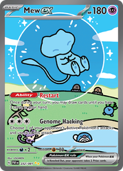 Mew ex — SV: Paldean Fates #232/091