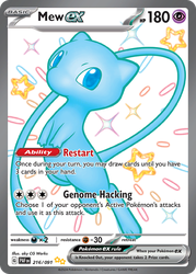 Mew ex — SV: Paldean Fates #216/091