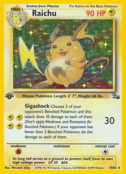 Raichu (14) — Fossil #14/62