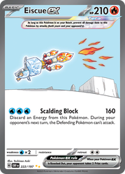 Eiscue ex — SV03: Obsidian Flames #222/197