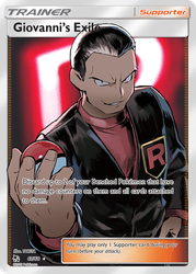 Giovanni's Exile (Full Art) — Hidden Fates #67/68