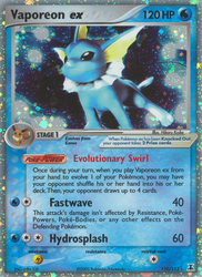 Vaporeon ex — Delta Species #110/113