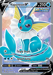 Vaporeon V (Full Art) — SWSH07: Evolving Skies #172/203