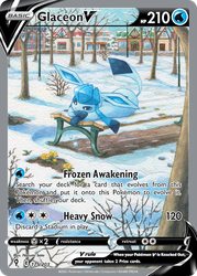Glaceon V (Alternate Full Art) — SWSH07: Evolving Skies #175/203