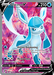 Glaceon V (Full Art) — SWSH07: Evolving Skies #174/203