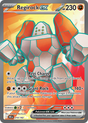 Regirock ex — SV10: Destined Rivals #214/182
