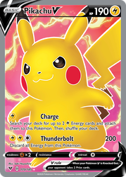 Pikachu V (Full Art) — SWSH04: Vivid Voltage #170/185