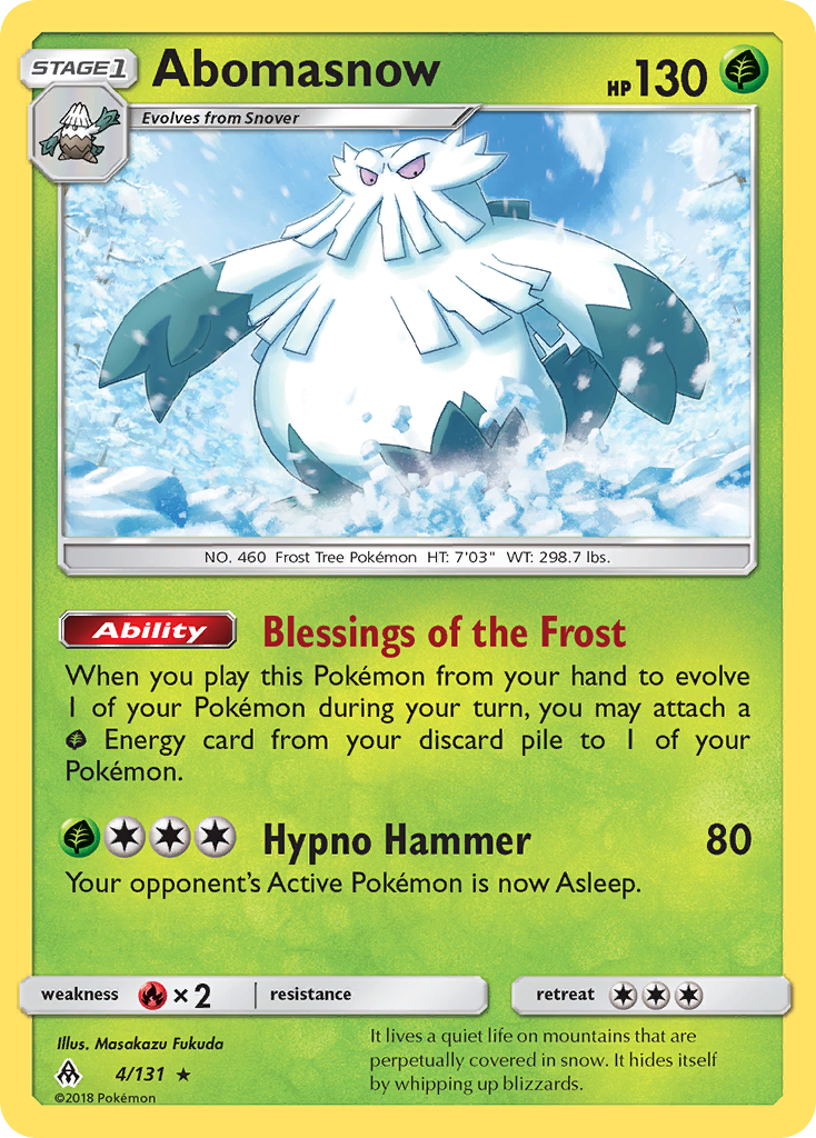 Abomasnow — SM - Forbidden Light #4/131