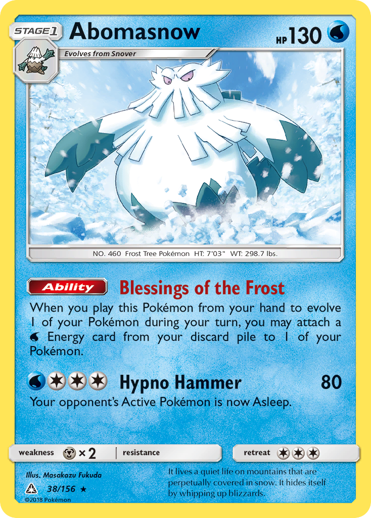 Abomasnow — SM - Ultra Prism #38/156