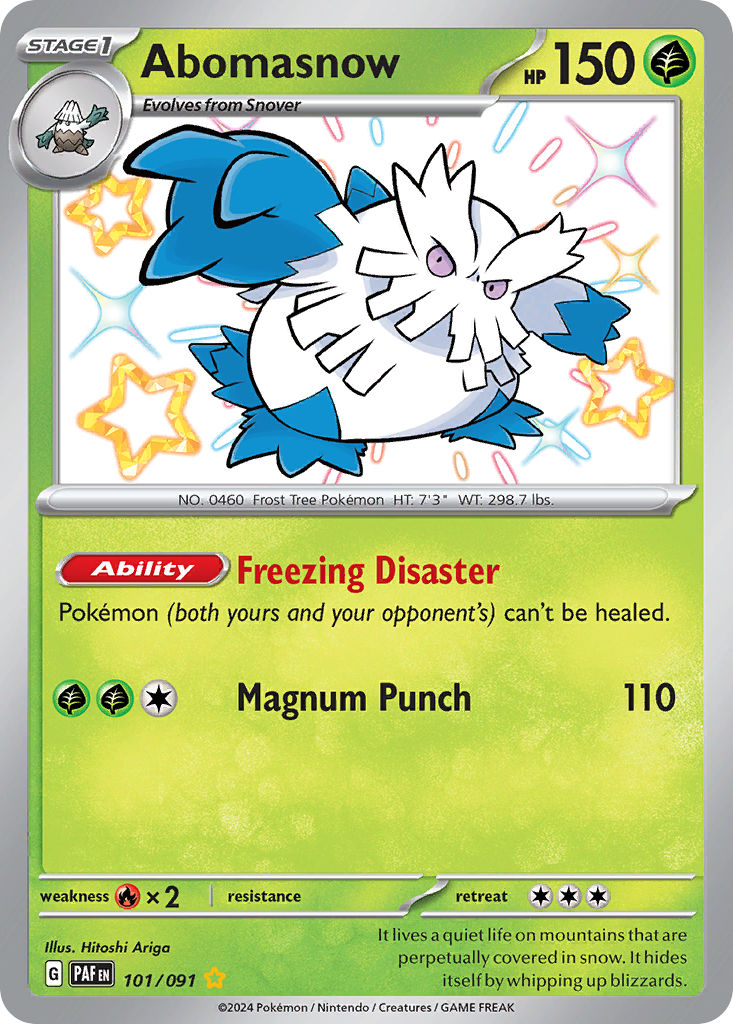Abomasnow — SV: Paldean Fates #101/091
