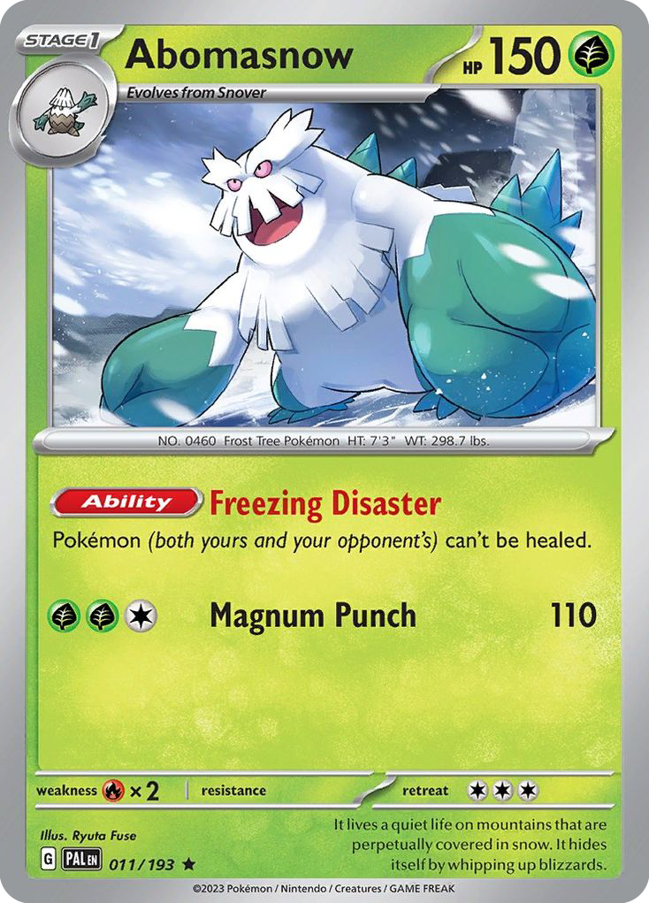 Abomasnow — SV02: Paldea Evolved #011/193