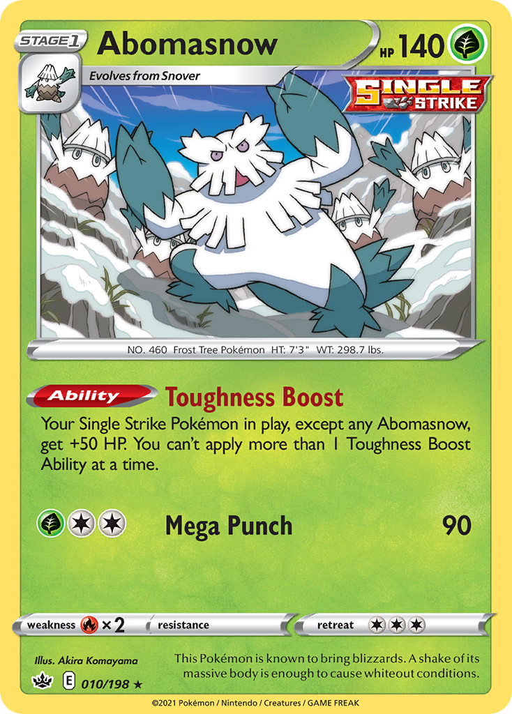Abomasnow — SWSH06: Chilling Reign #010/198