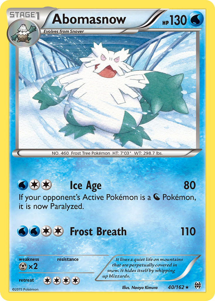 Abomasnow — XY - BREAKthrough #40/162