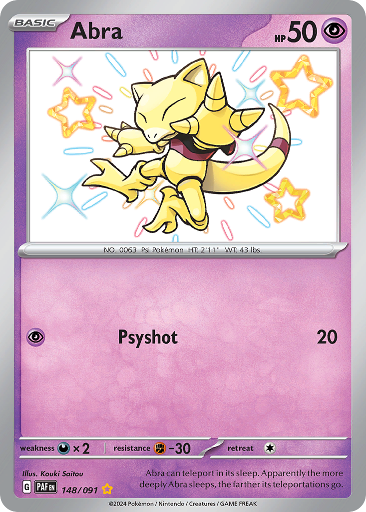 Abra — SV: Paldean Fates #148/091