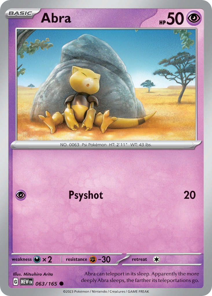 Abra — SV: Scarlet & Violet 151 #063/165