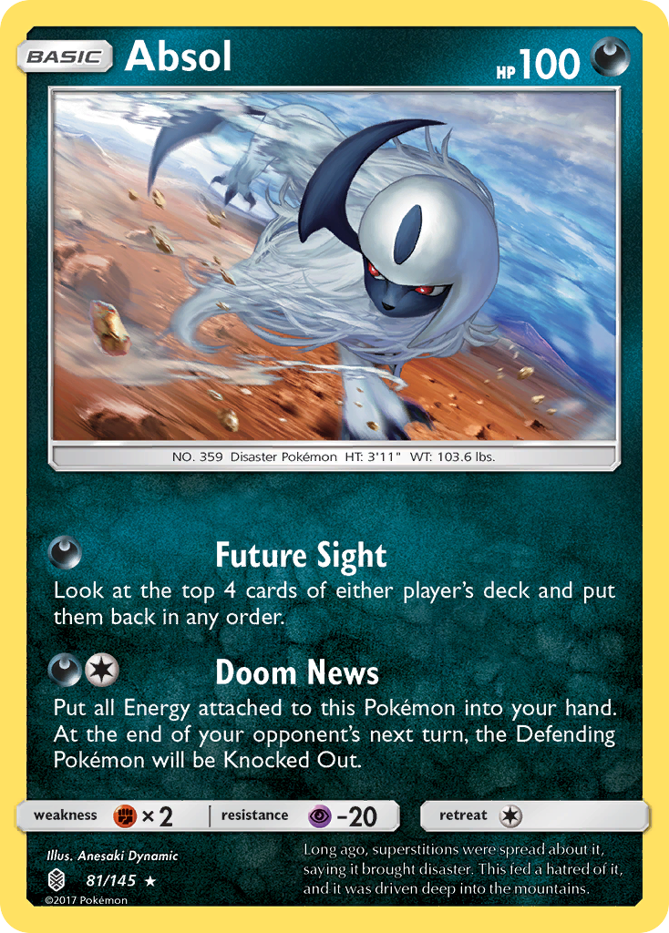 Absol — SM - Guardians Rising #81/145