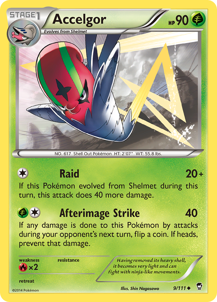 Accelgor — XY - Furious Fists #9/111