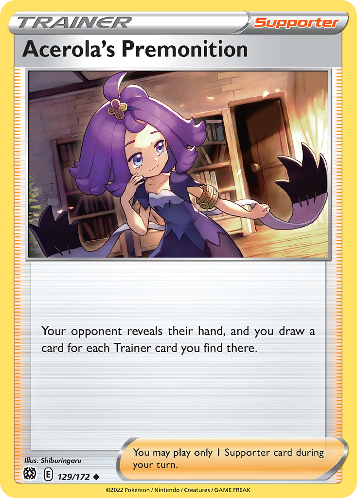 Acerola's Premonition — SWSH09: Brilliant Stars #129/172