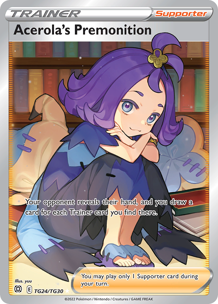 Acerola's Premonition — SWSH09: Brilliant Stars Trainer Gallery #TG24/TG30