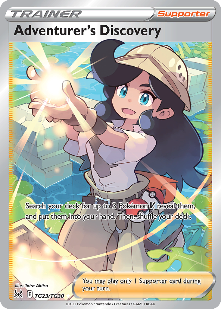 Adventurer's Discovery — SWSH11: Lost Origin Trainer Gallery #TG23/TG30