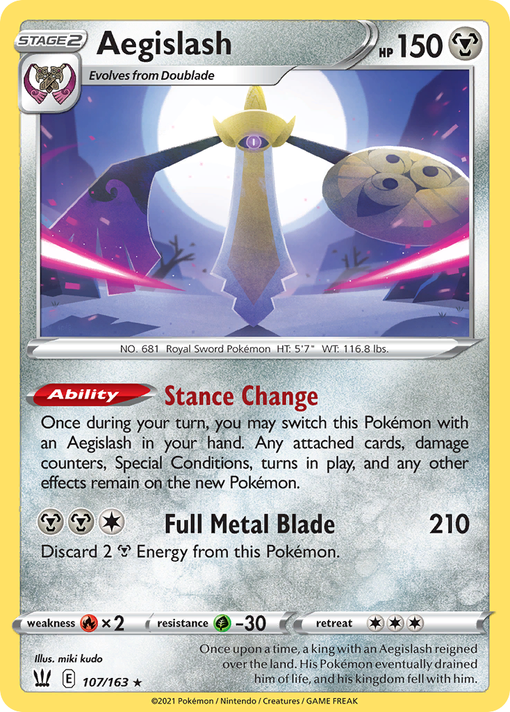 Aegislash (107) — SWSH05: Battle Styles #107/163