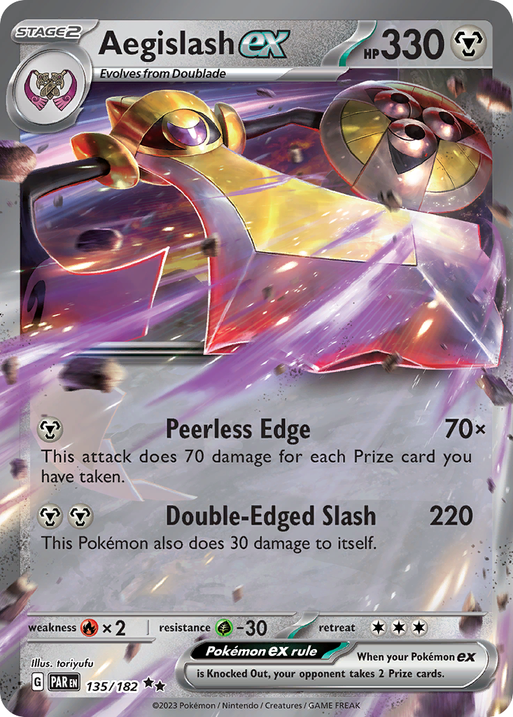 Aegislash ex — SV04: Paradox Rift #135/182